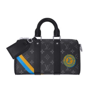Louis Vuitton Keepall Bandoulière 25 Mon Monogram Black 25Cm P01942