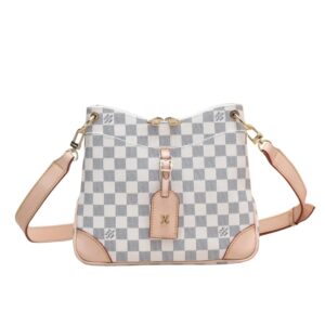 Louis Vuitton Odéon Shoulder Bag Damier Azur 26Cm