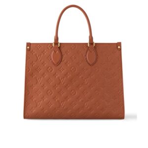 Louis Vuitton Onthego MM Monogram Empreinte Cognac 35Cm M12775