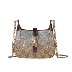 Gucci Jackie Notte Mini Bag Beige And Dark Brown 19Cm 782889 FAD1Z 2541