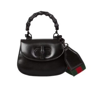 Gucci Bamboo 1947 Small Top Handle Bag Black 21Cm 675797 10ODP 1060