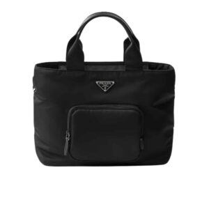 Prada Re Nylon Tote Bag Black 32Cm 1BG354 RV44 F0002 V B1M