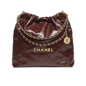 Chanel 22 Large Handbag Dark Brown 41Cm