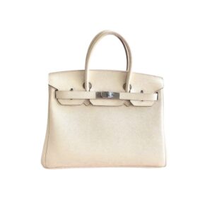 Hermes Birkin 25 Bag Epsom Sellier Nata 25Cm