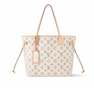 Louis Vuitton Neverfull MM Monogram Jacquard Fabric Multicolor Beige 32Cm M24905