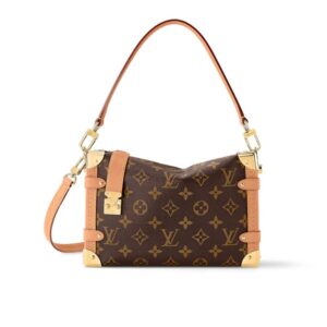 Louis Vuitton Side Trunk Monogram MM Brown 23Cm