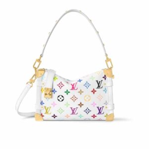 Louis Vuitton X Takashi Murakami Side Trunk MM Multicolore Blanc 23Cm M14046