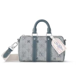 Louis Vuitton Keepall Bandoulière 25 Monogram Washed Denim Canvas 24Cm M22762