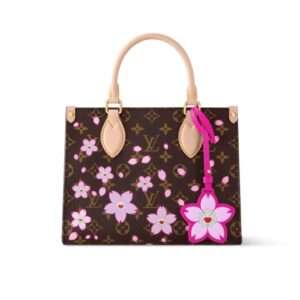 Louis Vuitton X Takashi Murakami Onthego PM Sakura Brown 25Cm M13269