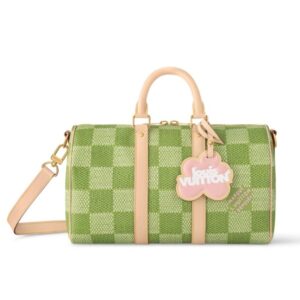 Louis Vuitton Keepall Bandoulière Damier Canvas Green 35Cm N40671