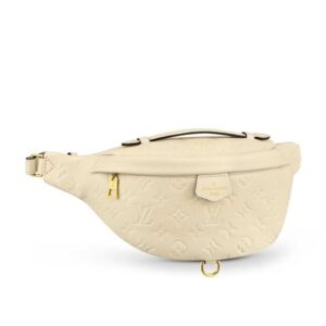 Louis Vuitton Monogram Empreinte Bumbag Creme 37Cm M44836
