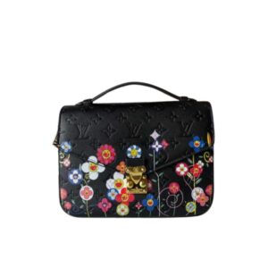 Louis Vuitton X Takashi Murakami Pochette Métis Bag Black 25Cm M41487