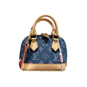Louis Vuitton Alma BB Monogram Canvas Bag Denim Blue 16Cm