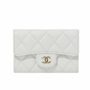 Chanel Classic Card Holder Wallet White 10Cm AP0214 B10583 10601
