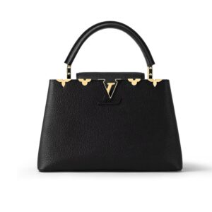 Louis Vuitton Capucines MM Bag Black 27Cm M54663