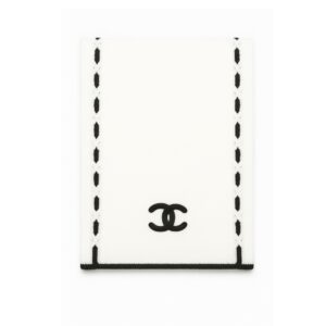 Chanel CC Logo Cashmere Scarf White 180Cm