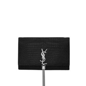 Saint Laurent Kate Tassel Medium Black 22Cm 354119DND0N1000