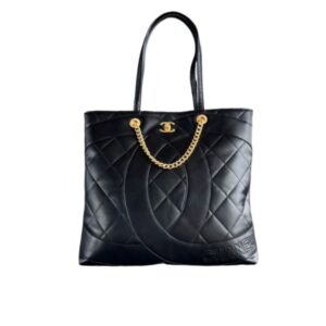 Chanel CC Shopping Bag Black 37Cm