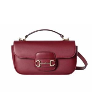 Gucci Horsebit 1955 Small Top Handle Bag Rosso Ancora Red ‎22Cm 815206 AAEC2 6207