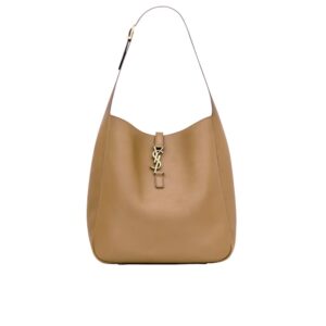 Saint Laurent Le 5 À 7 Soft Small Hobo Bag In Smooth Brown 27Cm