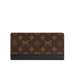 Louis Vuitton Brazza Wallet Monogram Macassar Brown 19Cm M69410